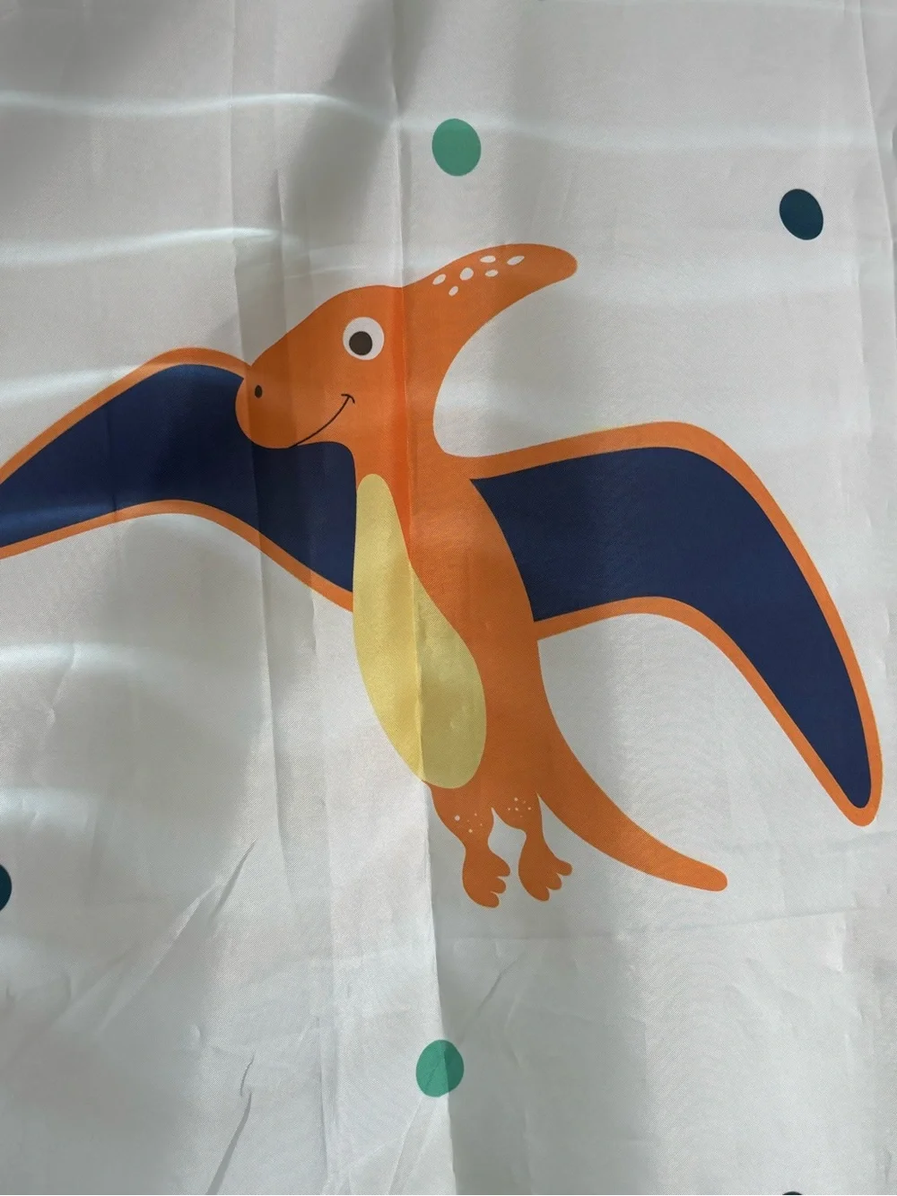 Colorful Dinosaur Kids Shower Curtain 70” x 70” | Waterproof | Bathroom Decor